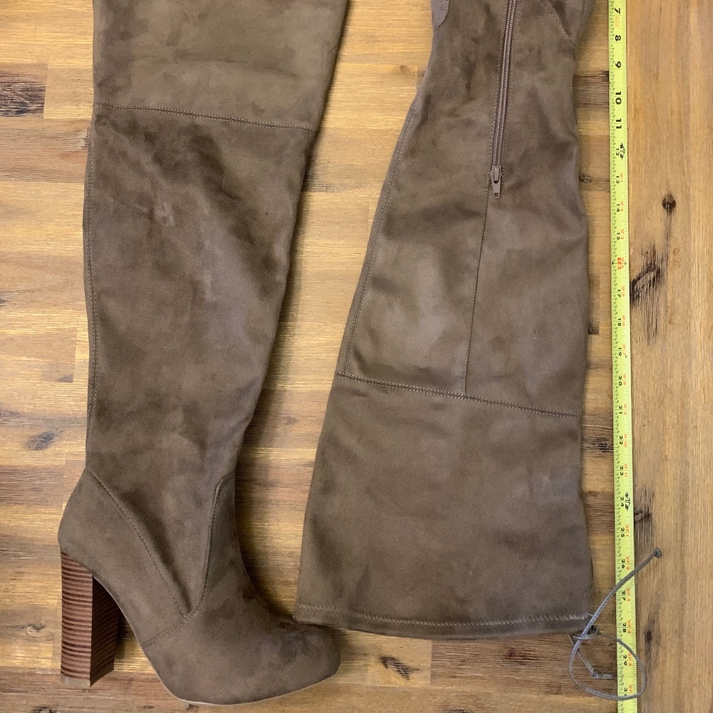 Charlotte Russe Over the Knee Tie Back Boots 9W